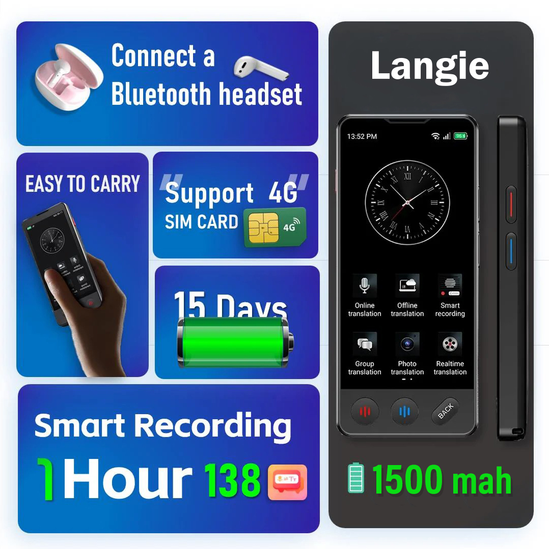 поддръжка на bluetooth слушалки langie s3, живот на батерията